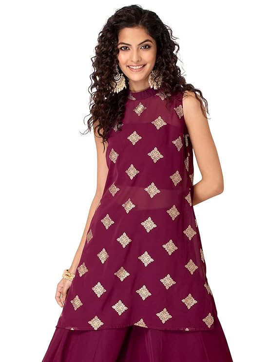 Indya Georgette Wrap Skirt