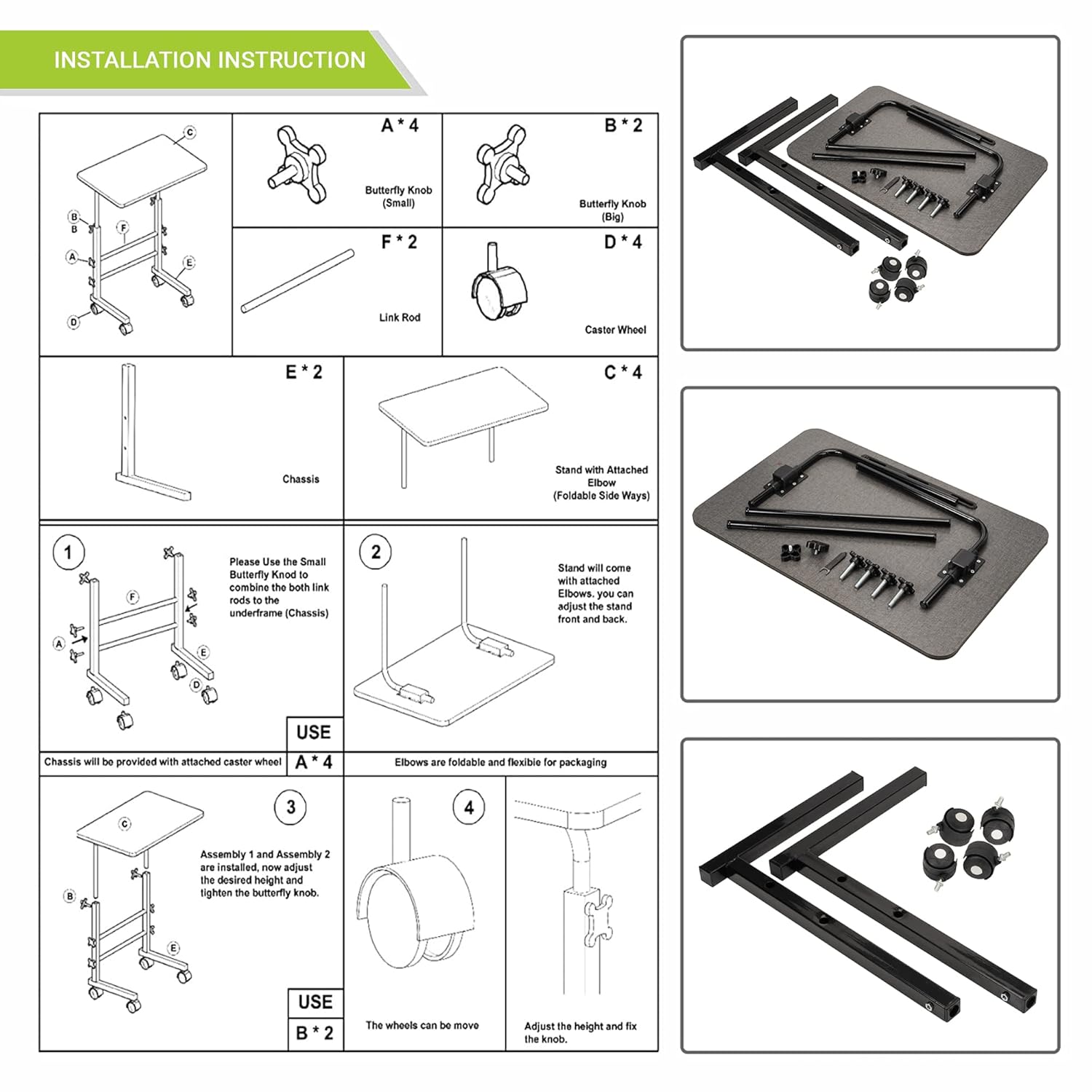 TORMETI Multipurpose Laptop Table – Foldable Desk for Work from Home
