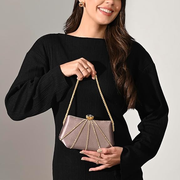 Lavie Signature Women's Akron Handle Framed Clutch | Ladies Purse | Gift For Women