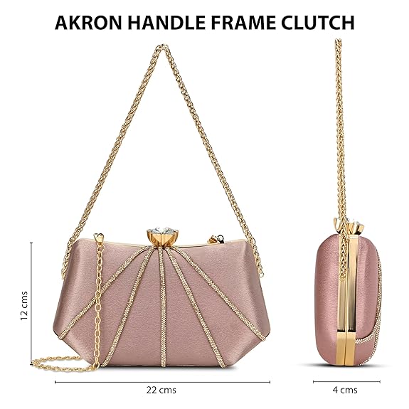 Lavie Signature Women's Akron Handle Framed Clutch | Ladies Purse | Gift For Women