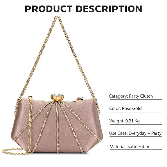 Lavie Signature Women's Akron Handle Framed Clutch | Ladies Purse | Gift For Women
